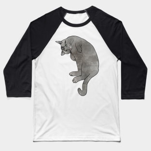 Grey Tabby Cat Baseball T-Shirt